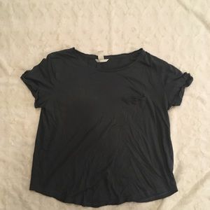 Blue short sleeve top